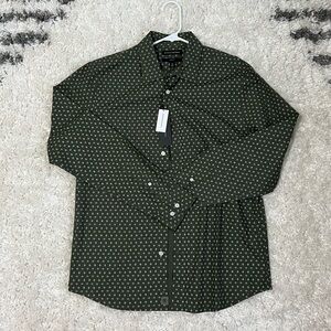 NEW - Banana Republic Slim Fit Green Dress Shirt (Size M)